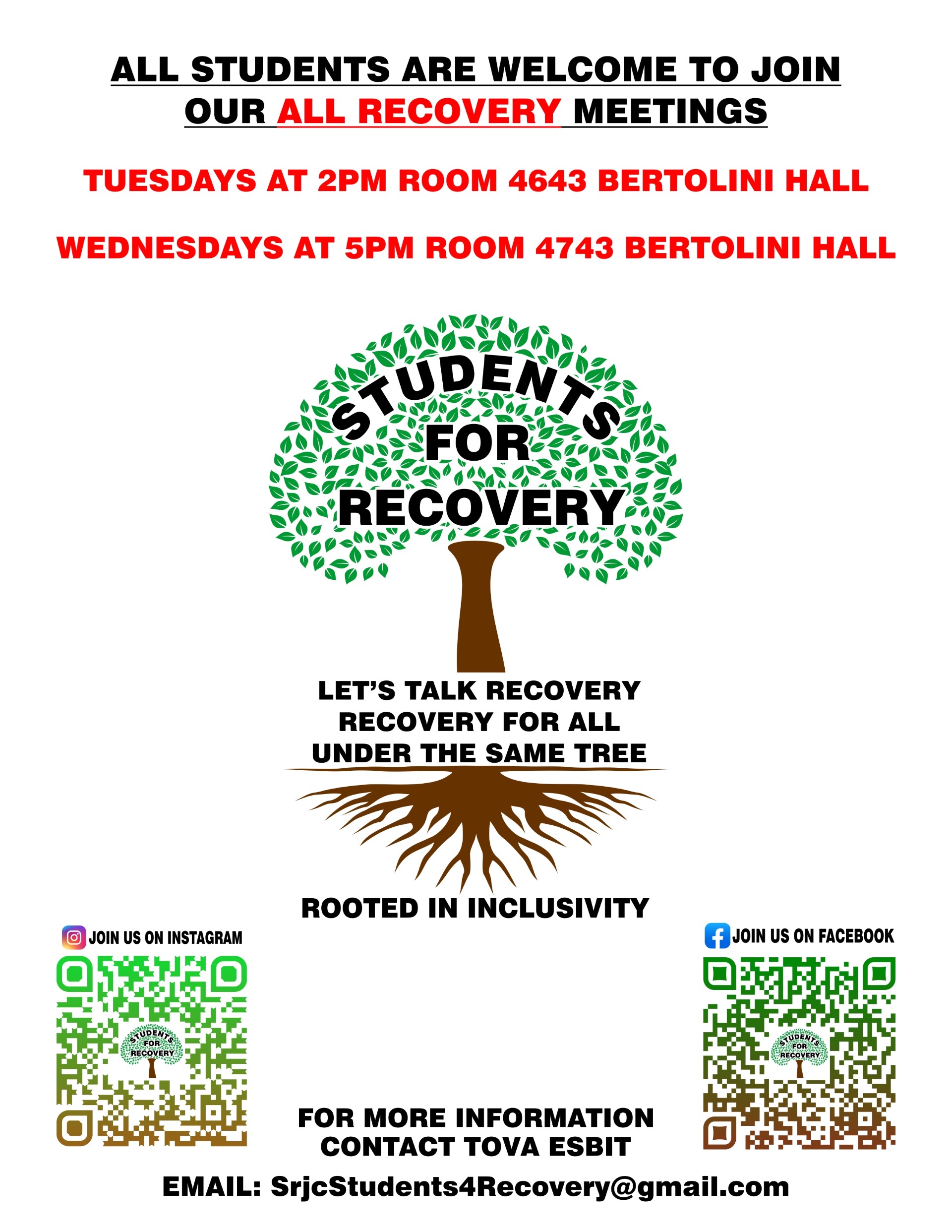 POSTER Students for Recovery (S4R)