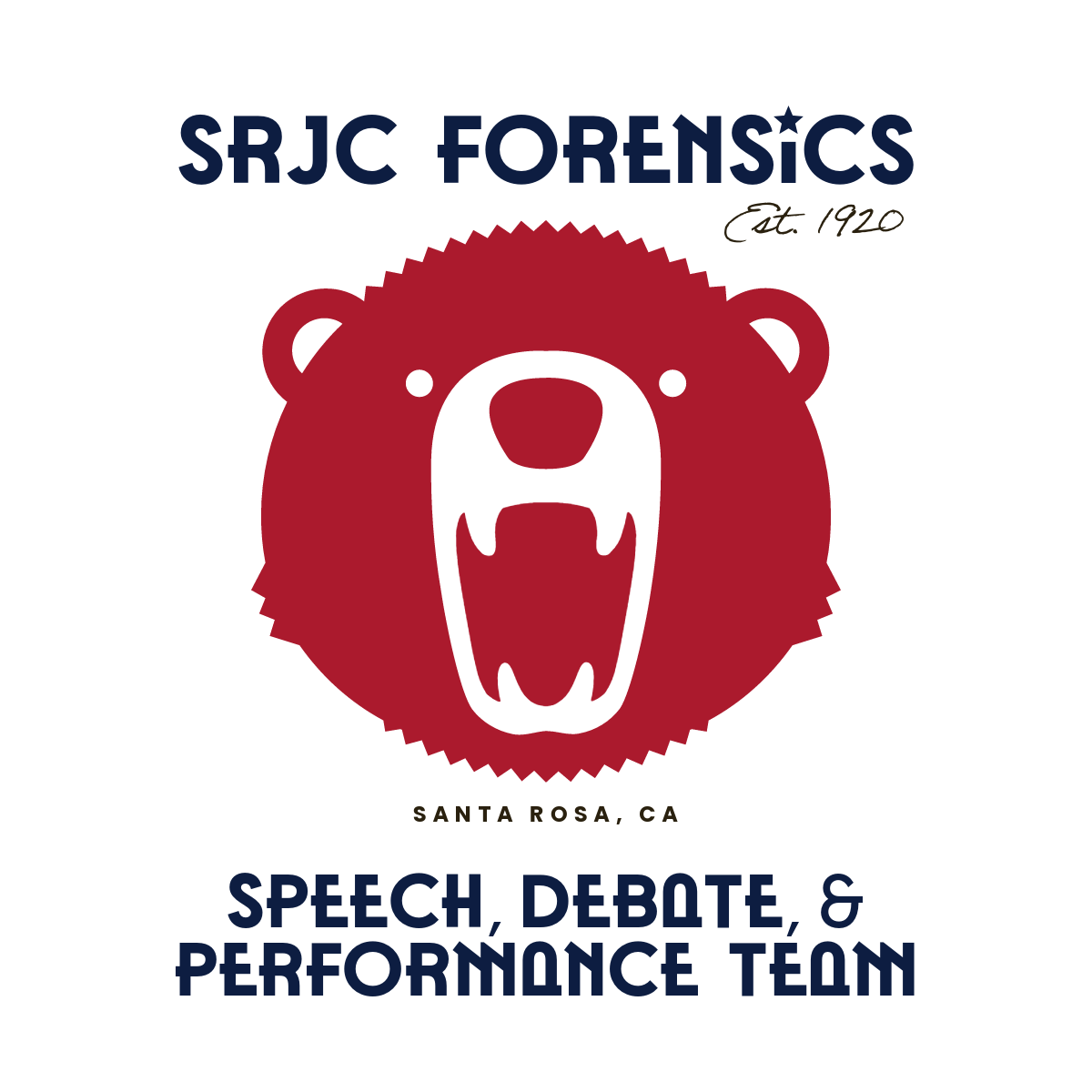 CLUB LOGO SRJC Forensics Speech, Debate, and Performance Team