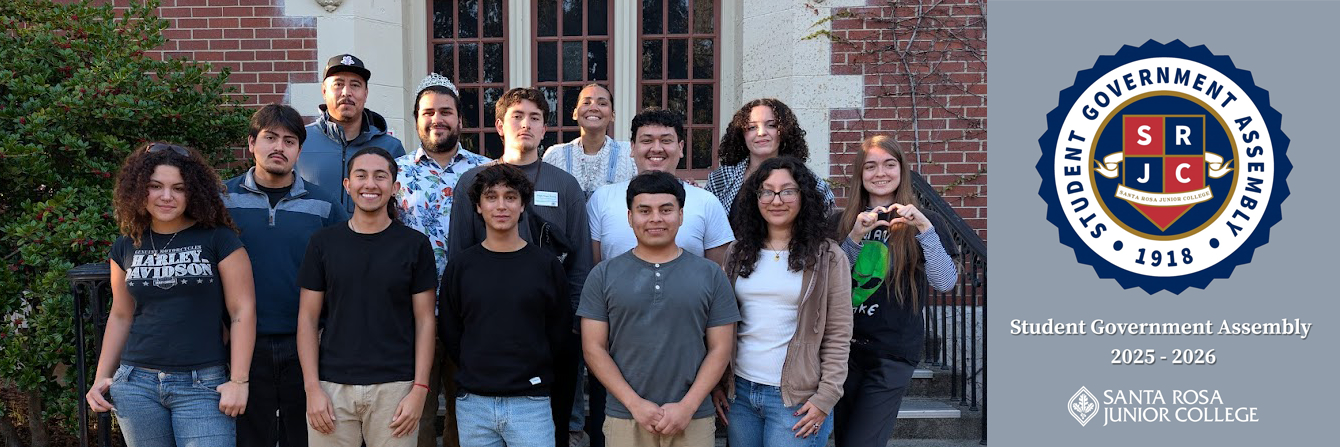 Group photo of all of the SGA members standing together